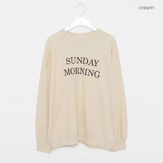 SUNDAY Lettering Sweatshirt