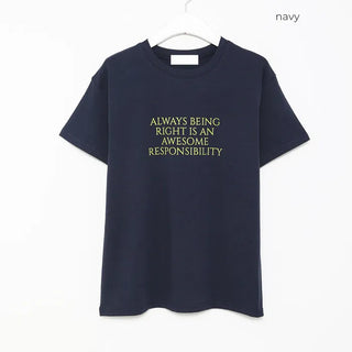 Always Lettering Half-Sleeve T-Shirt
