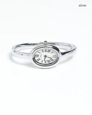 Oval Face Slim Hand Watch