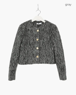 Gold button-point jacket