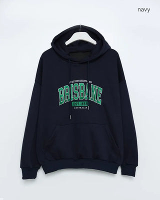 Lettering Oversized Hooded T-Shirt