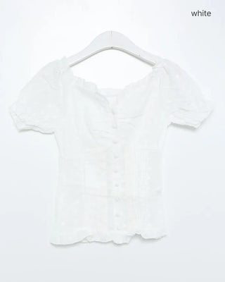 Corset crop blouse