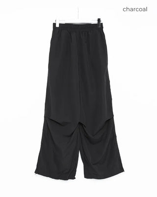 Nylon Parachute Wide Pants