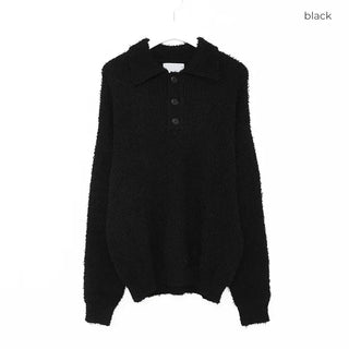 Oversized boucle color knit