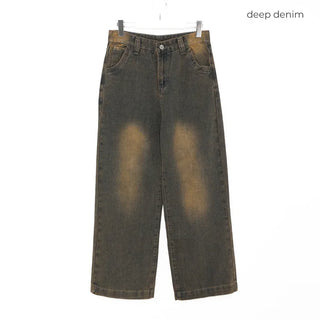 Yellow Wash Loose Fit Denim
