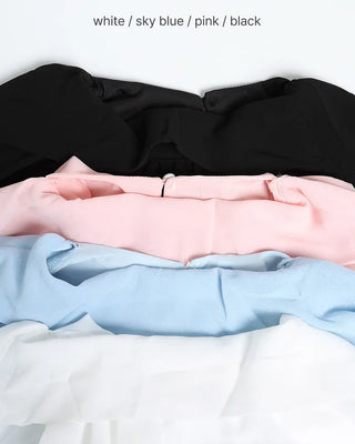 Chiffon scarf detail blouse