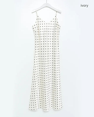 Polka Dot Long Camisole Dress