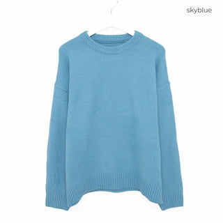 Loose-fit round knit