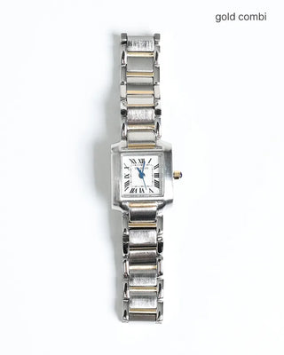 Metal band square handwatch