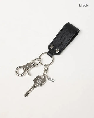 Leather tag key ring