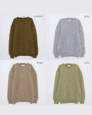 Heavy mohair knit
