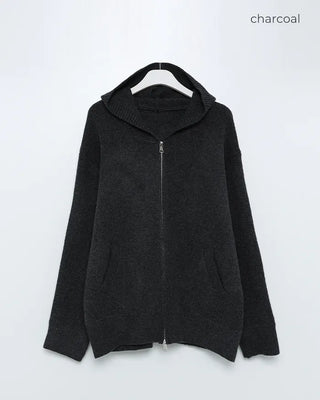 (Unisex) Zippered Hoodie Cardigan