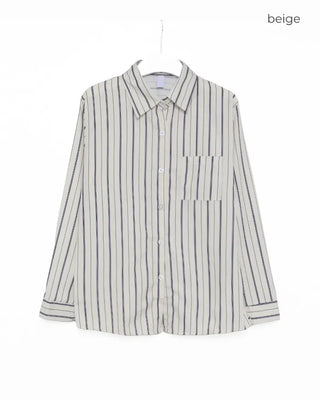 Loose-fit striped shirt