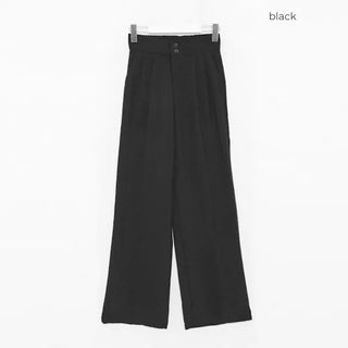 Pintuck Straight Slacks