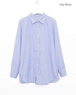 Oversized striped shirt