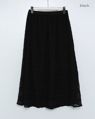 Polka Dot Frill Long Skirt