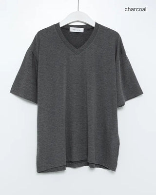 Layered Point V-neck Short-Sleeve T-Shirt