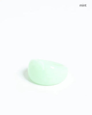 Matte Color Bold Arch Ring