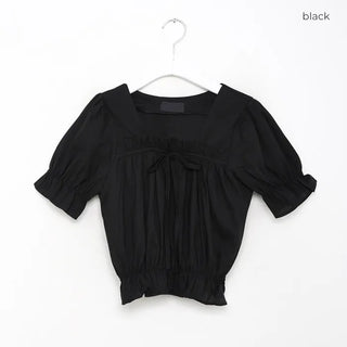 Ribbon frill blouse