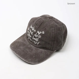 Hand-written ball cap