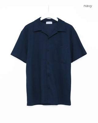 Pocket collar short-sleeved shirt