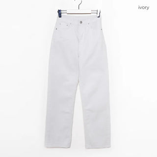Washed cotton pants