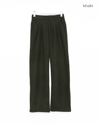 Corduroy fleece slacks