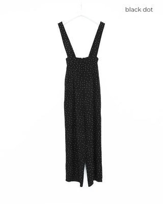 Pleated smoked overalls