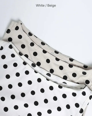 Polka Dot Round Neck Sleeveless