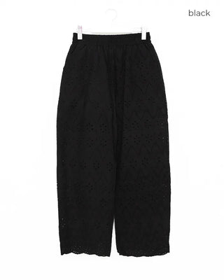 Lace banding pants