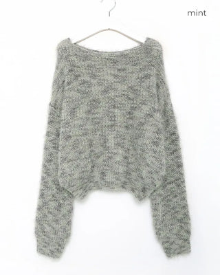 Mixed fur knit