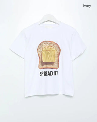 Buttered Toast Half-Sleeve T-Shirt