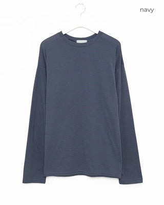 Loose-fit striped long-sleeved T-shirt