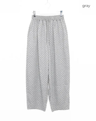 Waist String Dot Sweatpants