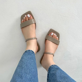0304 Basic Strap Cushion Sandals (5 colors)