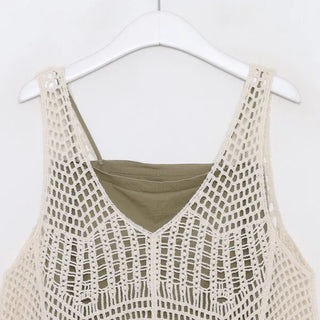 Net knit camisole set
