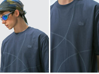 [Monterest] 7A Antibacterial Stitch Panel Relaxed Tee