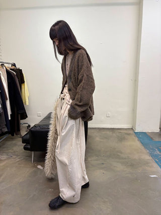 [NeverSeez] Pleated Wide-Leg Pants