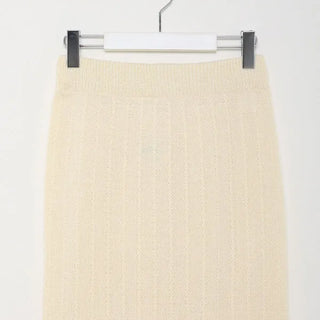 Patterned knit skirt