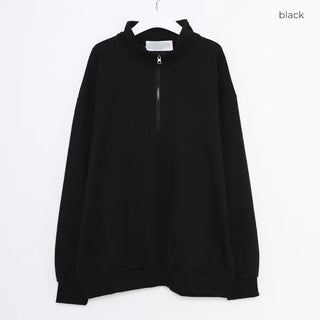 Box-fit half-zip sweatshirt