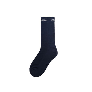 [MASONPRINCE] Anti-Sweat Mid-Calf Logo Socks