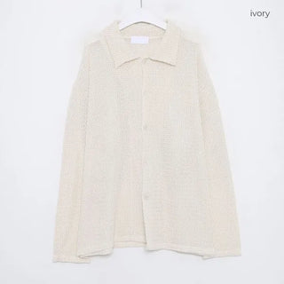 Summer sheer knit shirt