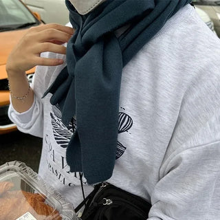 Knitted mini scarf