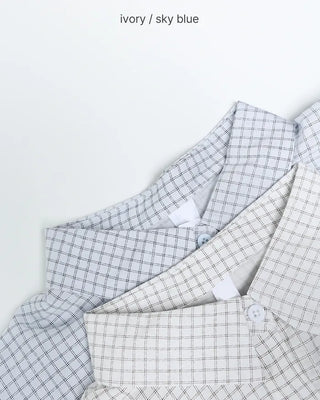 Oversized check shirt