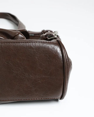 Square buckle shoulder bag
