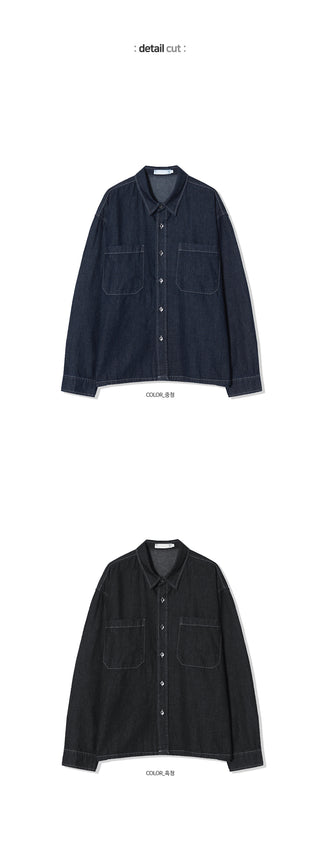 Thomas Raw Denim Shirt