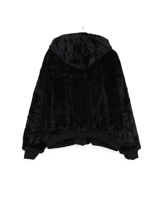 Oversized fur blouson
