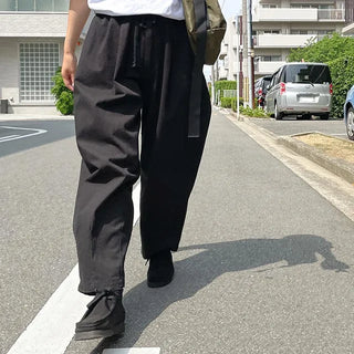 cotton balloon pants (black)