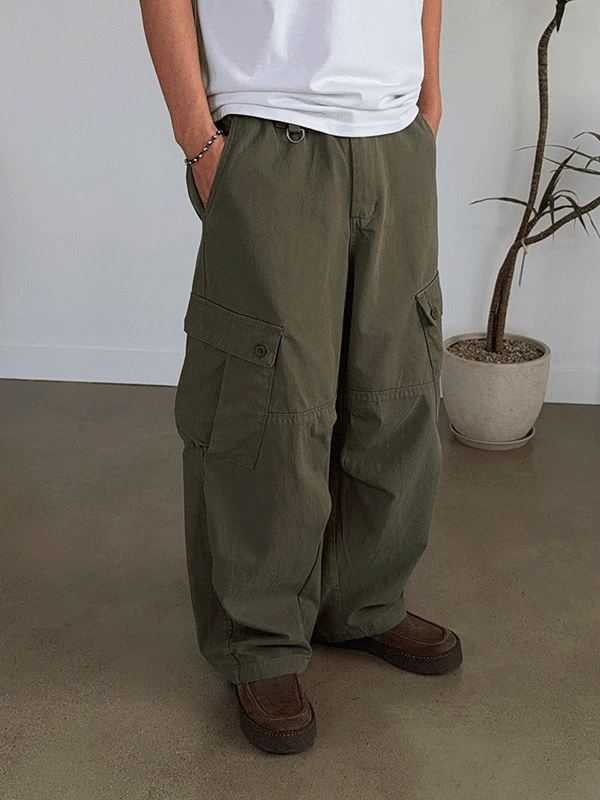 Epi Curved Cargo Elastic Pants