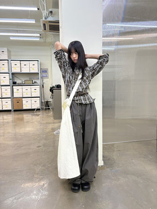 [NeverSeez] Jacquard Voluminous Skirt